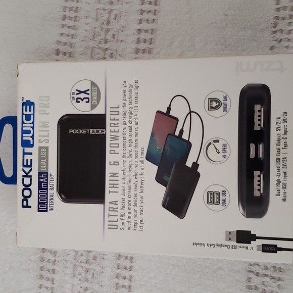 Selfie stick tripod, double charging cable, pocket juice portable charger - Picture 3 of 9